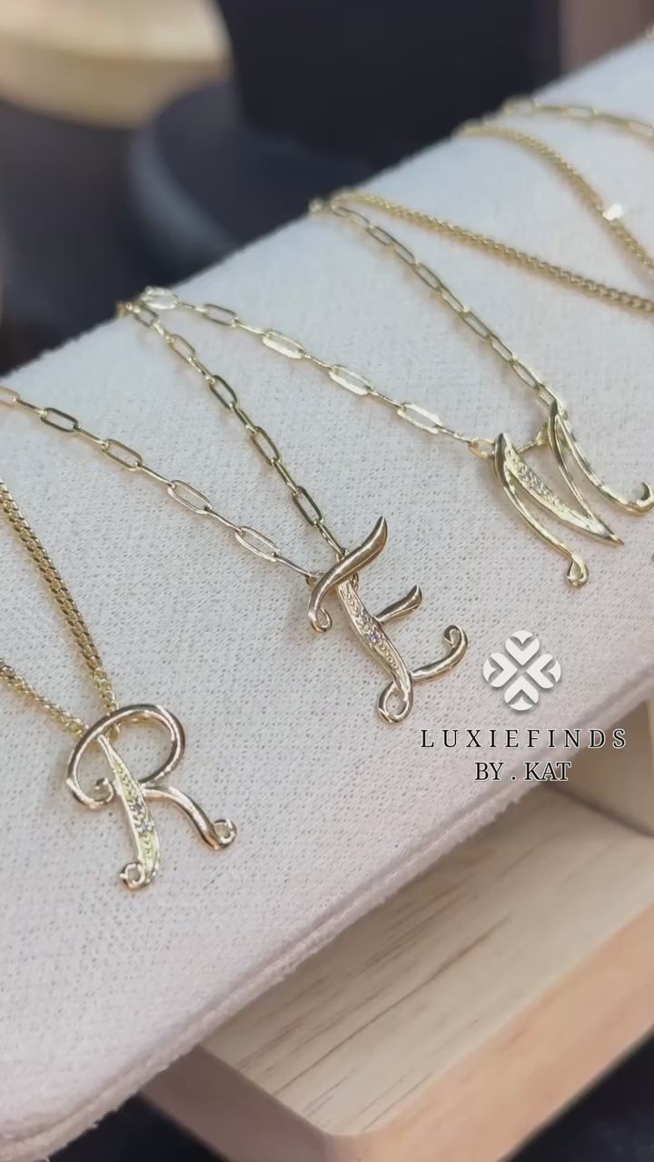 Initial “A” Pendant Japan K18
